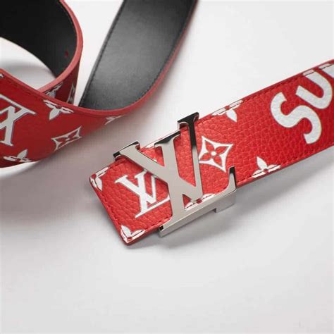 fake supreme louis vuitton belt|louis vuitton supreme initiales.